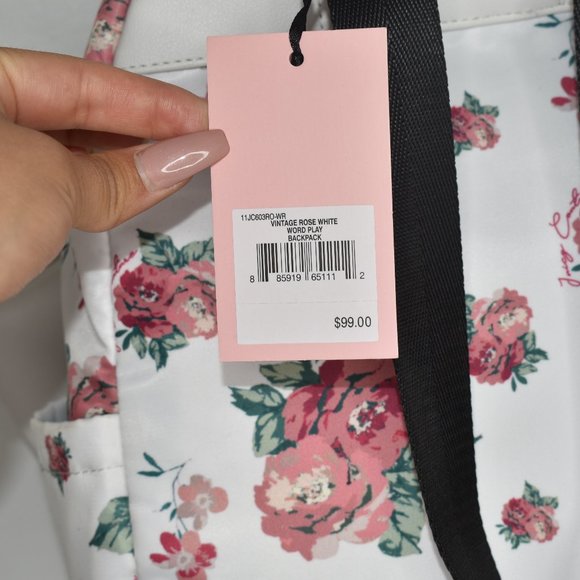 Juicy Couture Floral Backpack Vintage Rose White main image 5